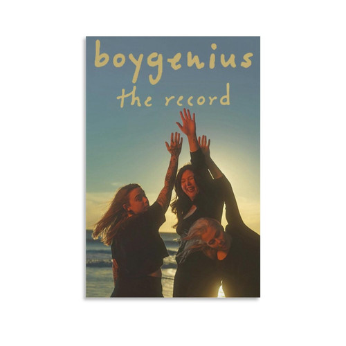 DAXXIN Boygenius Posters The Record Music Cover Poster Canvas Poster Wall Decorative Art Painting Living Room Bedroom Decoration Gift Unframe-style12x18inch(30x45cm)