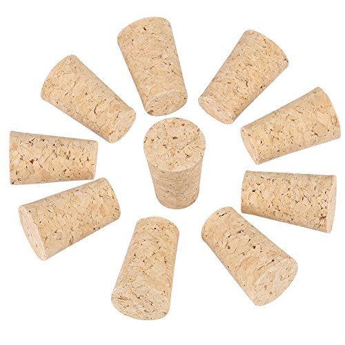 10Pcs Wine Corks, Wood Corks For Wine Bottles Natural Cork Tapered Corks Wooden Wine/Beer Bottle Stopper for Wine Making Crafts(221735mm)