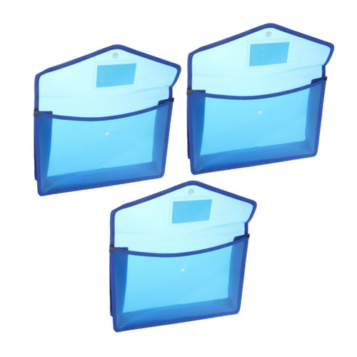 LALAFINA 3pcs A4 File Bag A4 Document File Organizer Bag File Folder Document Folder Document Bag A4 Zipper Pouch File Storage Bags Practical File Organizers File Rack Student Portable