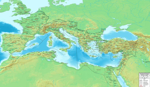 Gifts Delight Laminated 41x24 Poster: Physical Map - Mediterranean Map Physical Images Gifts Delight Laminated 41x24 Poster: Physical Map - Mediterranean Map Physical Images