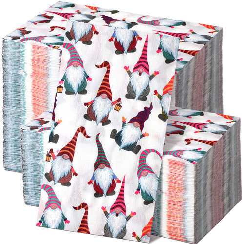 200 Pieces Christmas Gnome Napkins Xmas Disposable Guest Towels Bathroom Christmas Paper Hand Towels Christmas Cocktail Napkins for Xmas Dinner Birthday Party Supplies 200 Pieces Christmas Gnome Napkins Xmas Disposable Guest Towels Bathroom Christmas Paper Hand Towels Christmas Cocktail Napkins for Xmas Dinner Birthday Party Supplies