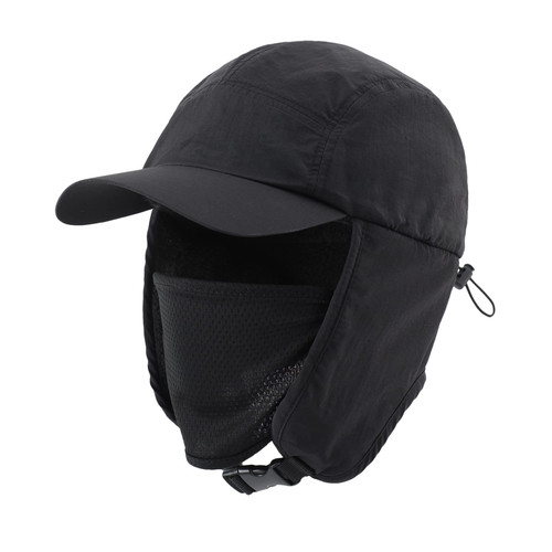 Home Prefer Waterproof Mens Winter Hats with Brim Fleece Lined Earflaps Hat Full Cover Trapper Hat Black Home Prefer Waterproof Mens Winter Hats with Brim Fleece Lined Earflaps Hat Full Cover Trapper Hat Black