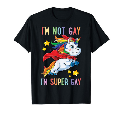 LGBTQ Unicorn Super Gay Pride LGBT Ally Rainbow Flag Retro T-Shirt LGBTQ Unicorn Super Gay Pride LGBT Ally Rainbow Flag Retro T-Shirt
