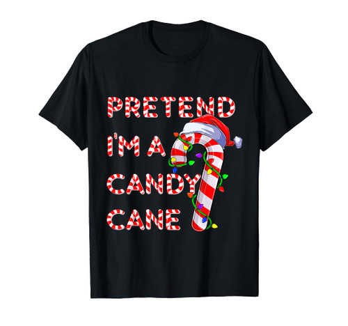 Pretend I'm a Candy Candy Cane Crew Santa Christmas Kids T-Shirt