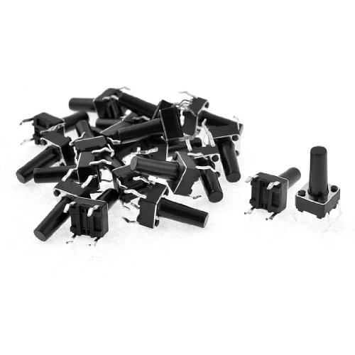 Uxcell Push Button Momentary Tactile Tact Switch, 6 x 6mm