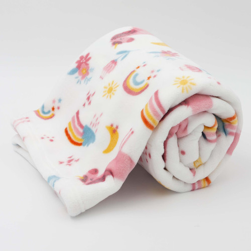LITTLE CELEBRITY Flannel Toddler Blanket, Kids Blanket, Blanket for Kids, Boys Blanket, Girls Blanket Kids, Kids Throw Blanket, Kids Blankets & Throws, Toddler Blankets, 50"x40" (Unicorn)