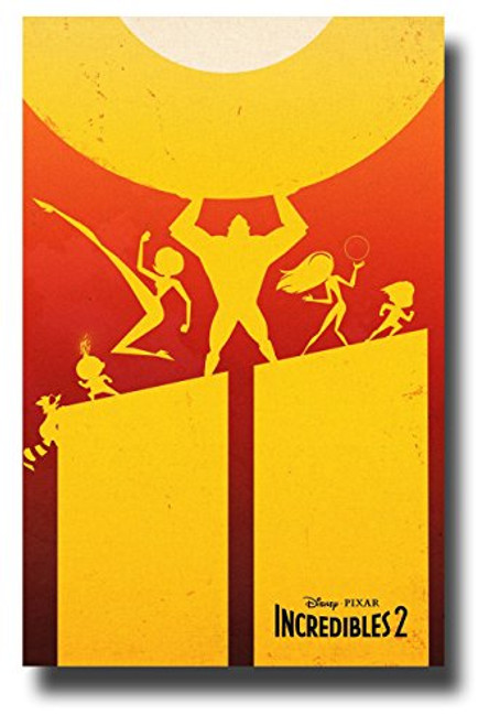 Incredibles 2 Poster Movie Promo 11 x 17 2018 Outline Incredibles 2 Poster Movie Promo 11 x 17 2018 Outline