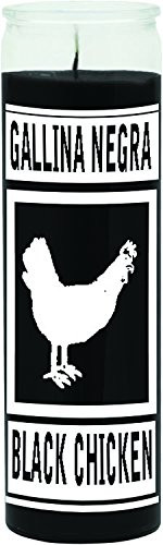 INDIO Black Chicken Black Candle - Silkscreen 1 Color 7 Day
