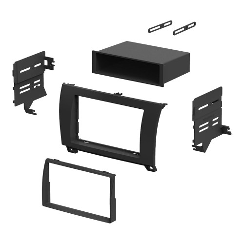 Double DIN Car Stereo Radio Mounting Installation Dash Kit with Pocket for 2007 2008 2009 2010 2011 Toyota Sequoia Tundra (Dash Kit)