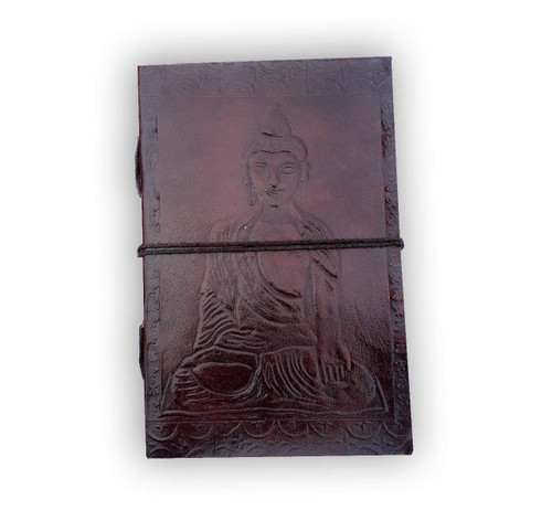 Sharvgun Handmade Leather Journal/Writing Notebook Diary/Bound Daily Notepad for Men & Women Unlined Paper Medium 8 x 5.3 Inches, Writing pad Gift for Artist, Sketch