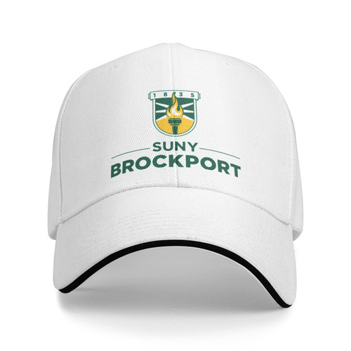 Suny College at Brockport Sandwich Cap Unisex Classic Baseball Capunisex Adjustable Casquette Dad Hat White