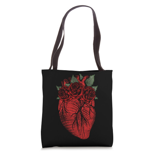 Anatomy Heart Flowers Doctor Nurse Cardiologist Cardiology Tote Bag Anatomy Heart Flowers Doctor Nurse Cardiologist Cardiology Tote Bag