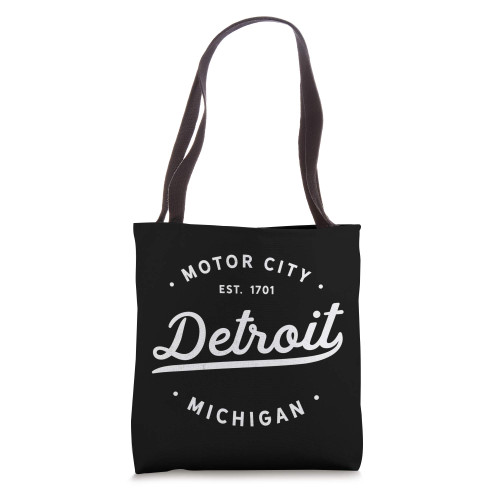 Classic Retro Vintage Detroit Michigan Motor City Tote Bag