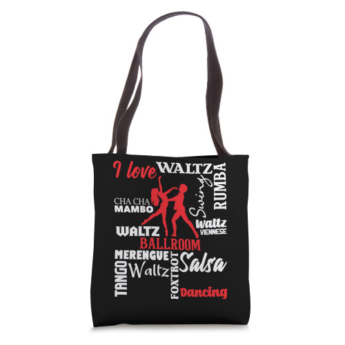I Love Ballroom Dancing - Dance Instructor Pair Choreography Tote Bag