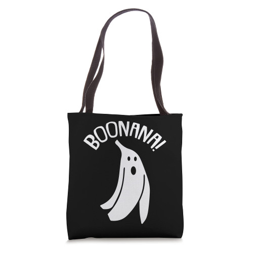 Boo-nana Lazy Halloween Costume Funny Ghost Banana Pun Tote Bag