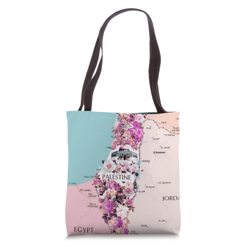 Palestine Map Palestine Map Tote Bag