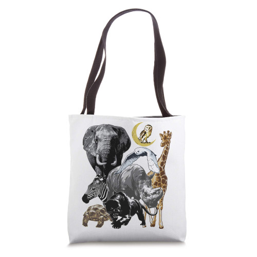 Zookeeper Jungle Animals Theme Safari Zoo Birthday Themed Tote Bag