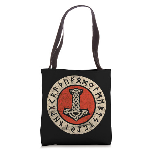 Thor's Hammer Mjolnir Wotan Norse Mythology Odin Viking Tote Bag