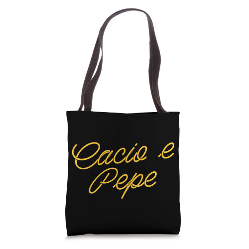 Cacio E Pepe Funny Italian Italy Noodles Pasta Spaghetti Tote Bag