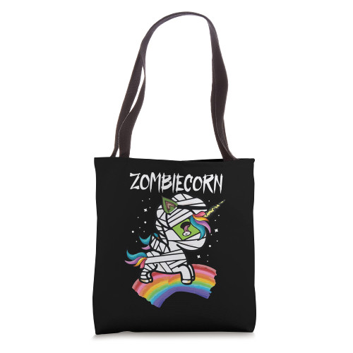 Zombiecorn Zombie Unicorn - Halloween Unicorn Skeleton Funny Tote Bag
