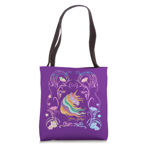 Unicorn Academy Enchanting Graphic Logo Tote Bag