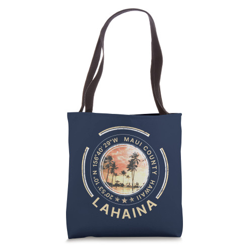 Lahaina Hawaii Maui Hawaiian Tote Bag