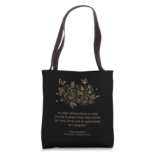 Jane Austen Dark Academia Bookish Bookworm Literary Novel Tote Bag Jane Austen Dark Academia Bookish Bookworm Literary Novel Tote Bag