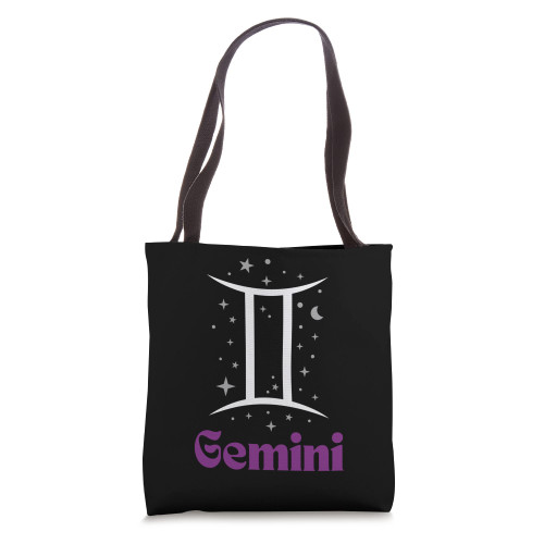 Asexual Pride Gemini Zodiac Sign LGBTQ Ace Subtle LGBT Tote Bag