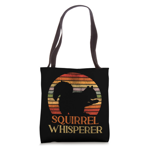 Squirrel Acorn Retro Vintage Squirrel Whisperer Tote Bag