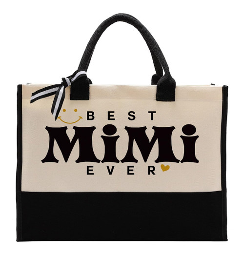 Canvas Bag for Mimi, Best Mimi Ever, Cotton Canvas Tote Bag, Mother's Day Gift for Mother, Mom Gift from Daughter Son, Womens Weekend Bag, Reusable Grocery Bags for Picnic Shopping Holiday Camping Canvas Bag for Mimi, Best Mimi Ever, Cotton Canvas Tote Bag, Mother's Day Gift for Mother, Mom Gift from Daughter Son, Womens Weekend Bag, Reusable Grocery Bags for Picnic Shopping Holiday Camping