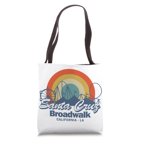Santa Cruz CA California Surfer 70s 80s Retro Tote Bag