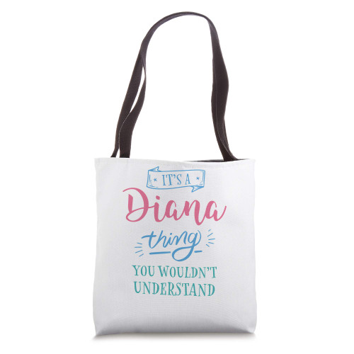 Cute Diana Thing Personalized Name Gifts Tote Bag