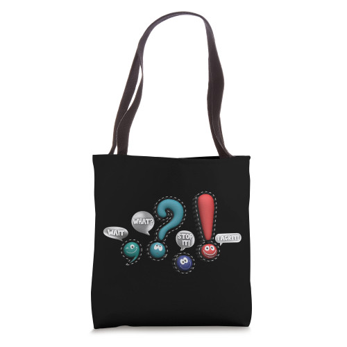 Wait, What? Stop. I Agree. Grammar Punctuation Teacher Tote Bag