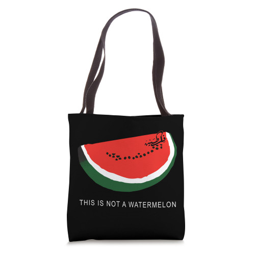 Watermelon, 'This is Not a Watermelon' Palestine Collection Tote Bag