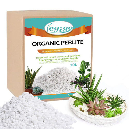 Legigo 10 Quarts Organic Horticultural Perlite for Plants Indoor- Natural Horticultural Soil Additive Conditioner Mix for Improves Drainage, Ventilation and Root Growth Legigo 10 Quarts Organic Horticultural Perlite for Plants Indoor- Natural Horticultural Soil Additive Conditioner Mix for Improves Drainage, Ventilation and Root Growth
