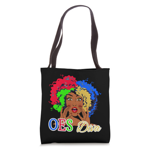 Order Of The Eastern Star OES Diva Sistar of Color Fatal Tote Bag Order Of The Eastern Star OES Diva Sistar of Color Fatal Tote Bag