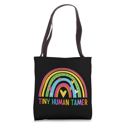 Tiny Human Tamer Funny Daycare Teacher Cute Daycare Provider Tote Bag Tiny Human Tamer Funny Daycare Teacher Cute Daycare Provider Tote Bag
