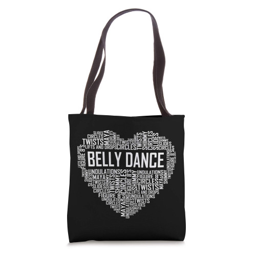 Belly Dance Lover Gift Belly Dancer Heart Gifts Tote Bag