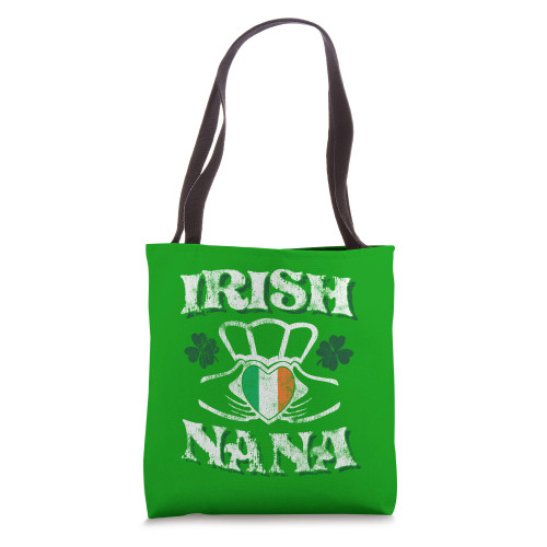 Irish Nana Claddagh Ring St. Patricks Day Tote Bag
