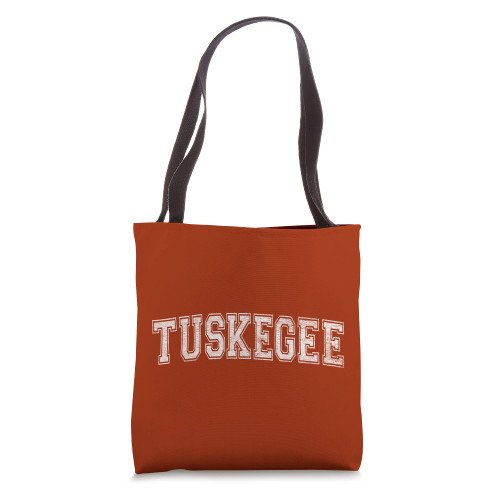 TUSKEGEE ALABAMA VARSITY STYLE ARCHED Tote Bag