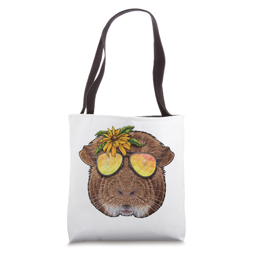 Summer Guinea Pig Tropical Holiday Summer Beach Vacation Tote Bag