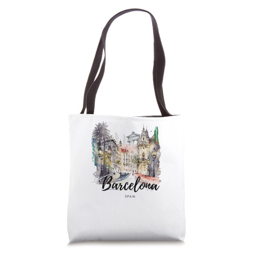 Retro Vintage Summer Barcelona Spain City Souvenir Gifts Tote Bag Retro Vintage Summer Barcelona Spain City Souvenir Gifts Tote Bag