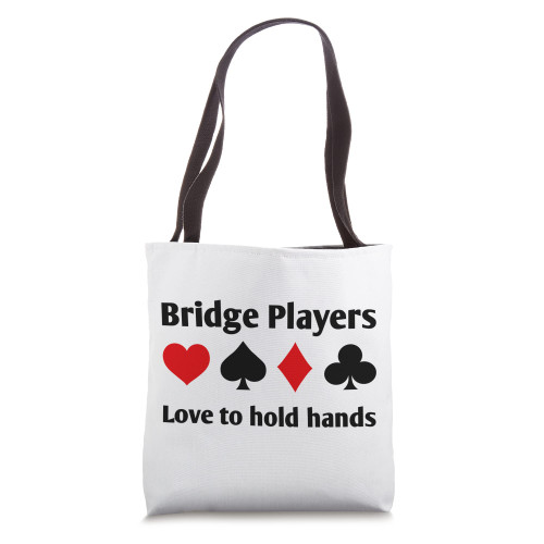 Hands Bridge Players Playing Card Gift Tote Bag