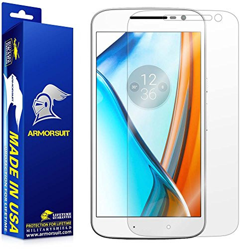 ArmorSuit Motorola Moto G4 (4th Gen) Screen Protector Max Coverage MilitaryShield Screen Protector for Moto G4 (4th Gen) - HD Clear Anti-Bubble Film