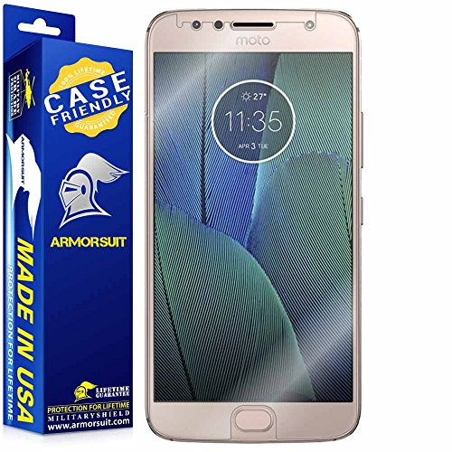ArmorSuit Motorola Moto G5S Plus Screen Protector Case Friendly MilitaryShield Screen Protector for Moto G5S Plus - HD Clear Anti-Bubble Film