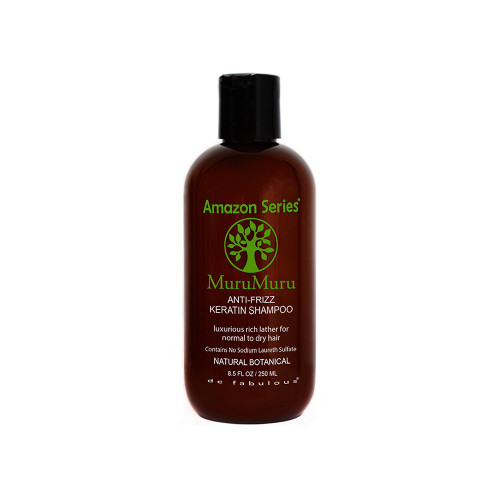 Amazon Series MuruMuru Anti-Frizz Keratin Shampoo (luxurious rich lather for normal to dry hair) Sulfate Free (8.5 fl oz) by de Fabulous Amazon Series MuruMuru Anti-Frizz Keratin Shampoo (luxurious rich lather for normal to dry hair) Sulfate Free (8.5 fl oz) by de Fabulous