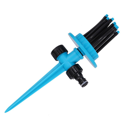 Happyyami 360 Lawn sprinklers for Hoses Rotating Lawn Sprinkler Head Garden sprinklers Water Sprinkler for Lawn Outdoor Sprinkler for Kids Water Sprayer Automatic Child Spray Head