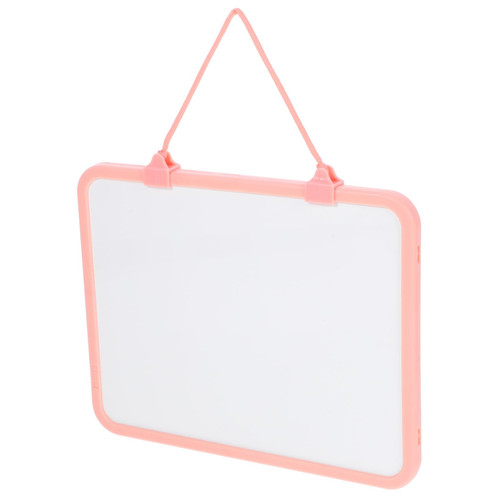TEHAUX Hanging Whiteboard Magnetic Message Board Small Dry Erase Board Black Dry Erase Board Small Wall Mounted Whiteboard Kids Whiteboard Big Whiteboard Student Double Sided Plastic