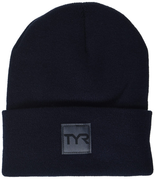 TYR Standard Unisex Insulated Cuffed Beanie, Navy, One Size