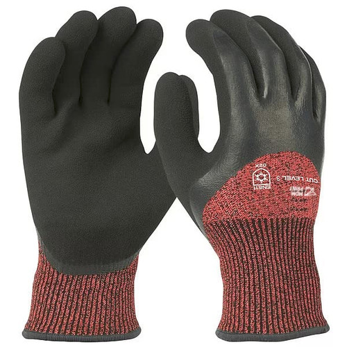 MDMprint Cut Level 3 Winter Insulated Dipped Gloves - Small